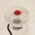 Italian desktop lamp of the 70s, in the style of the artistic creations of Toni Zuccheri. Murano crystal tulip of organic...