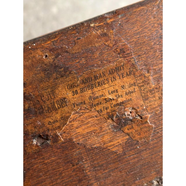 Antique American Country Store Oak General Table, Late 19th Century For Sale - Image 14 of 18