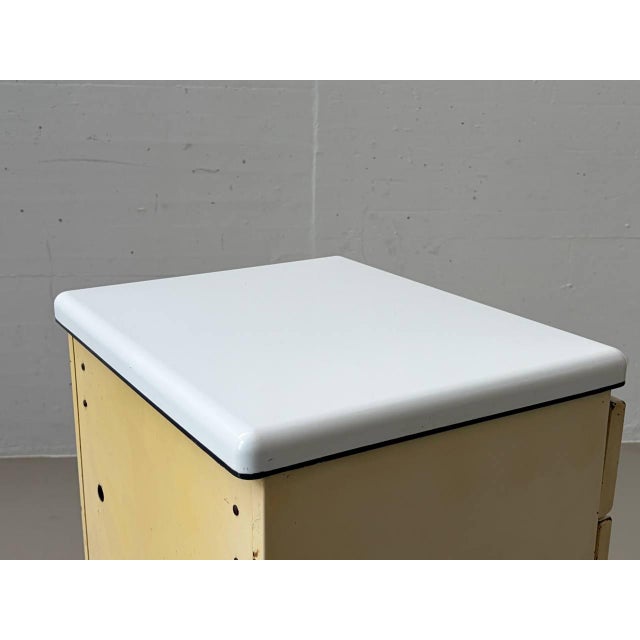 Industrial Steel Sheet Chest of Drawers by R. Daurat, France, 1950s For Sale - Image 9 of 18
