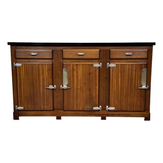 Mahogany Bistro Cabinet with Formica Top, 1950s For Sale