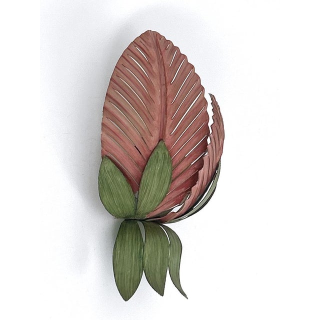 Metal Mid-Century Double Leaf Floral Sconce by Holländer Leuchten, Germany, 1970s For Sale - Image 7 of 18