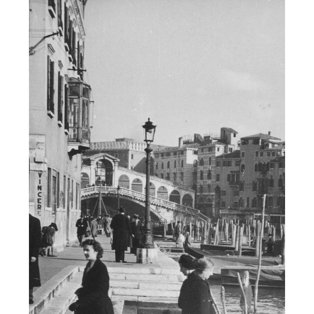 Andres, Venice: Canale Grande with Rialto Bridge, 1955, Silver Gelatin Print For Sale - Image 3 of 5