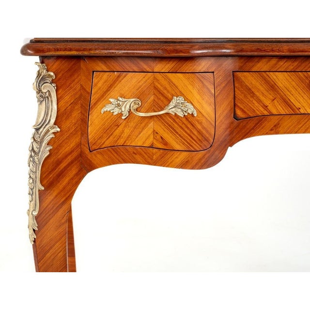 1930s French Desk with Ormolu Mounts, 1930s For Sale - Image 5 of 15
