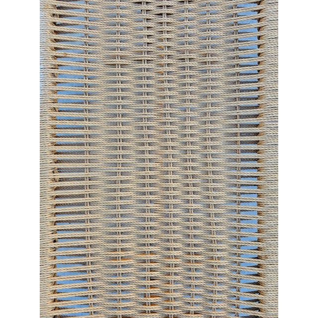 Mid-Century Modern Coffee Table with Danish Paper Cord Top in the style of Hans J. Wegner, 1960s For Sale - Image 11 of 12