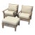Restoration Hardware Outdoor Leagrave Lounge Chairs + Ottoman, Set of Three For Sale