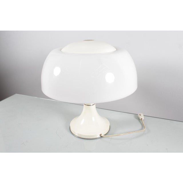 Metal Home Table Lamp in Glass, Metal and Acrylic Glass attributed to Gaetano Sciolari for Valenti Luce, 1968 For Sale - Image 7 of 18