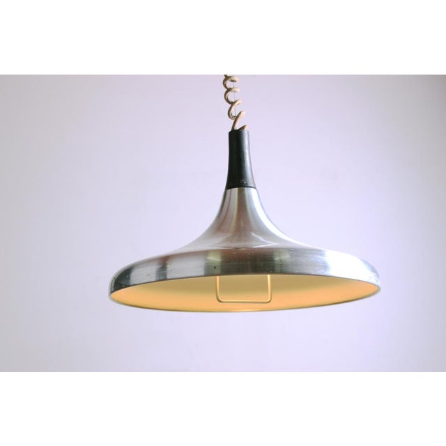 Large German Pendant Light in Chrome Metal by Erco, 1960 For Sale - Image 17 of 18