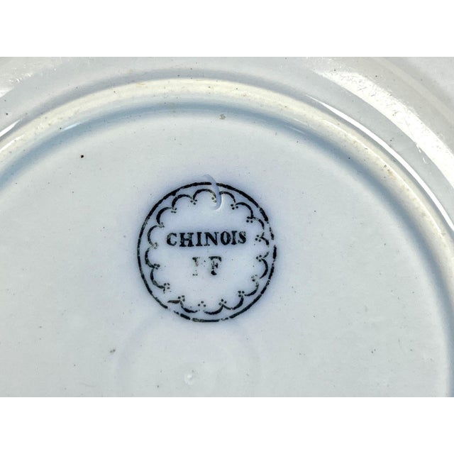 Antique Boch Freres Keramis Plate, 19th Century Chinoiserie Dessert Bread Plate For Sale In San Francisco - Image 6 of 11