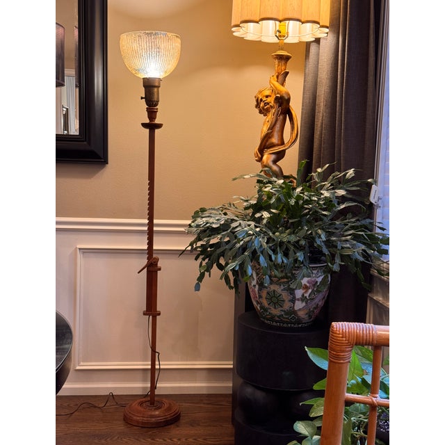 Val's Dollhouse is proud to present the iconic Mid-Century Francis Elkins style ratchet lamp. In its authentic glory, sold...