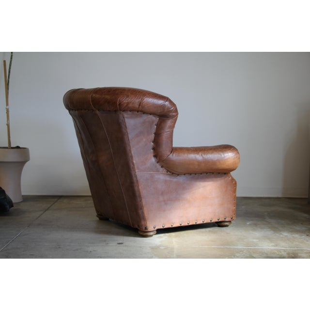 Restoration Hardware Churchill Chair and Ottoman Chairish