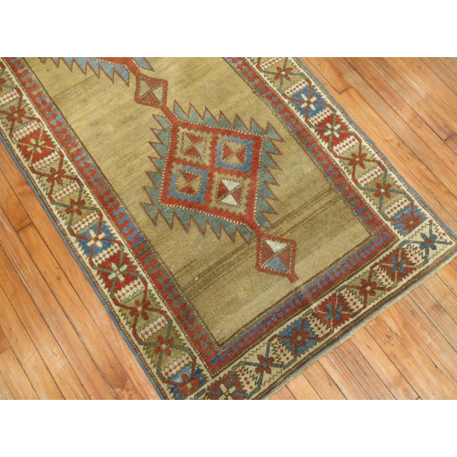 Persian Antique Zabihi Collection Persian Bakshaish Runner - 3'4" x 14'1" For Sale - Image 3 of 10