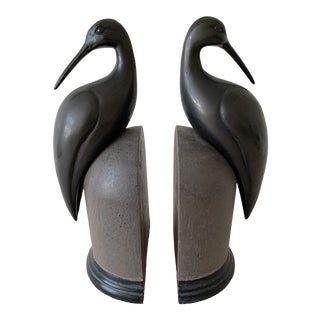 Vintage Beach House Bird Bookends - a Pair For Sale
