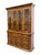 HIGH END VINTAGE Solid Oak Rustic European 62" Buffet w. Lighted Display China Cabinet 7080-67 / 7080-68 Cannot identify...