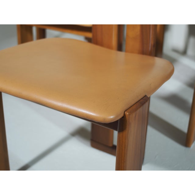 Wood Italian Sapporo Dining Chairs by Mario Marenco for Mobil Girgi, 1970s, Set of 6 For Sale - Image 7 of 13