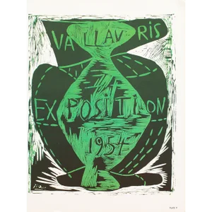 1957 After Pablo Picasso, Poster "Vallauris Exhibition 1954"
