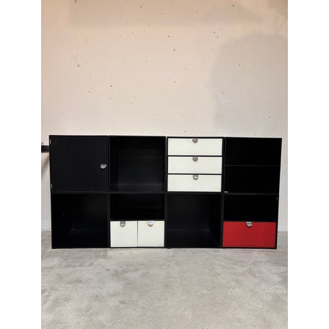 Palaset Treston storage cubes, Finland 1970 - set of 11. Modular furniture. Good condition. Note a few scratches. Total...