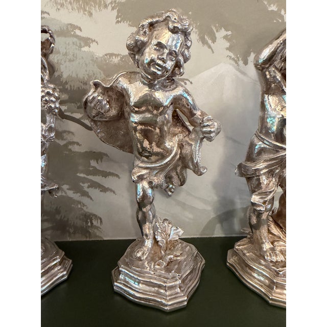 Metal A Set of Four Italian Sterling Silver Models of Dancing Bacchus, Pradella Ilario for Buccellati, Milan For Sale - Image 7 of 12