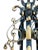 1920s Cast Bronze 5 Light Chandelier in Spectacular Original Condition #2622 For Sale - Image 12 of 12