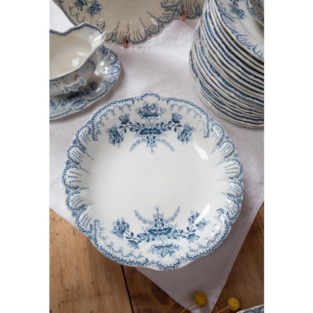 Earthenware Tableware from Saint Amand Hamage, 1890s, Set of 42 For Sale - Image 5 of 18