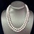 1990s 1990s Mikimoto Estate Akoya Pearl Diamond Necklace 36" 18k Gold For Sale - Image 5 of 12