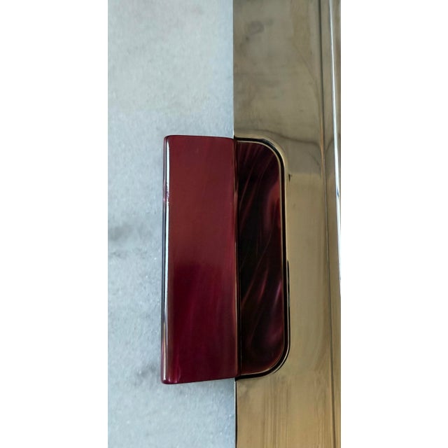Silver Vintage French Art Deco Serving Tray by Jean Couzon For Sale - Image 8 of 11