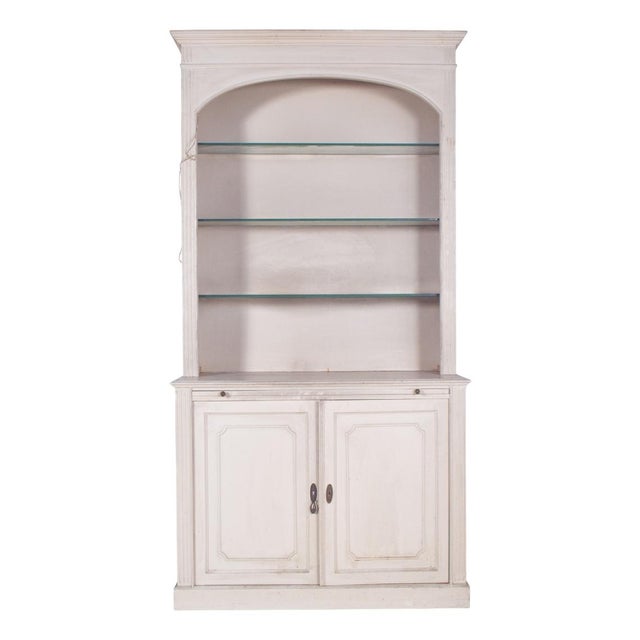 White Painted 2-Door Bookcase, 1890s For Sale - Image 15 of 15