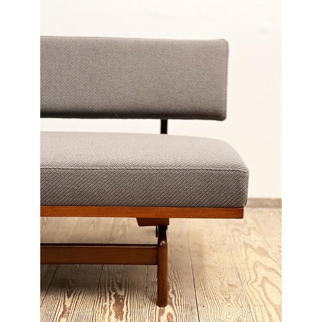 Mid-Century Three-Seater Sofa in Mahogany by Hans Bellmann for Wilkhahn, Germany, 1950s For Sale - Image 17 of 18