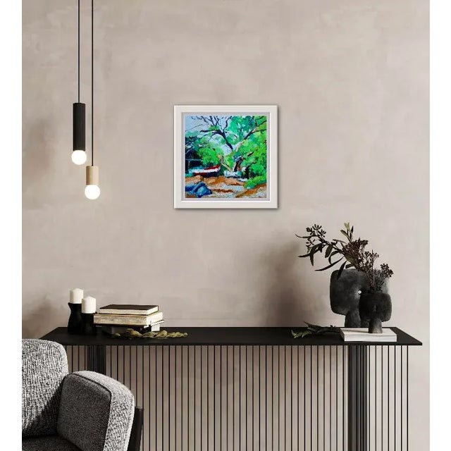 Joe's Boat and the Monkeypod Tree - Oil Impressionist Painting For Sale - Image 4 of 7