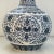 Ink Blue Vintage Chinoiserie Boho Chic Japanese Ink Blue & White Hobnail Porcelain Vase Attributed to Kutani. For Sale - Image 8 of 13