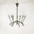 Stilnovo Large Italian Brass Hanging Chandelier Light Sconces in the Style of Stilnovo, 1950s For Sale - Image 4 of 18
