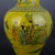 Chinese Ceramic Qing Dynasty Qianlong Marked Yellow Ground Crackle Glaze Porcelain Vase Hand Painted Figures Pattern For Sale In Seattle - Image 6 of 6