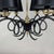 Black Cast Iron and Brass Chandelier, France, 1950s For Sale - Image 11 of 17