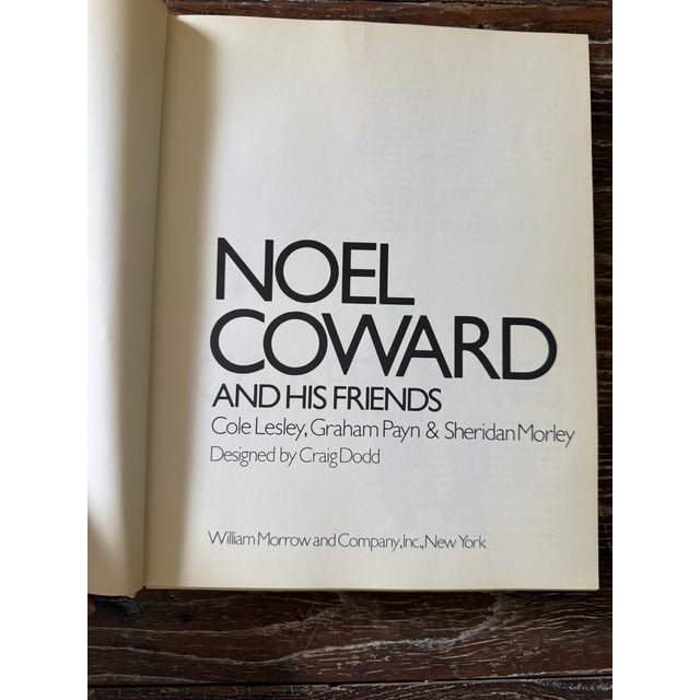Paper Noel Coward and His Friends First Edition 1979 Biography Cole Lesley Graham Payn Sheridan Morley Hardcover Book With Dust Jacket For Sale - Image 7 of 12