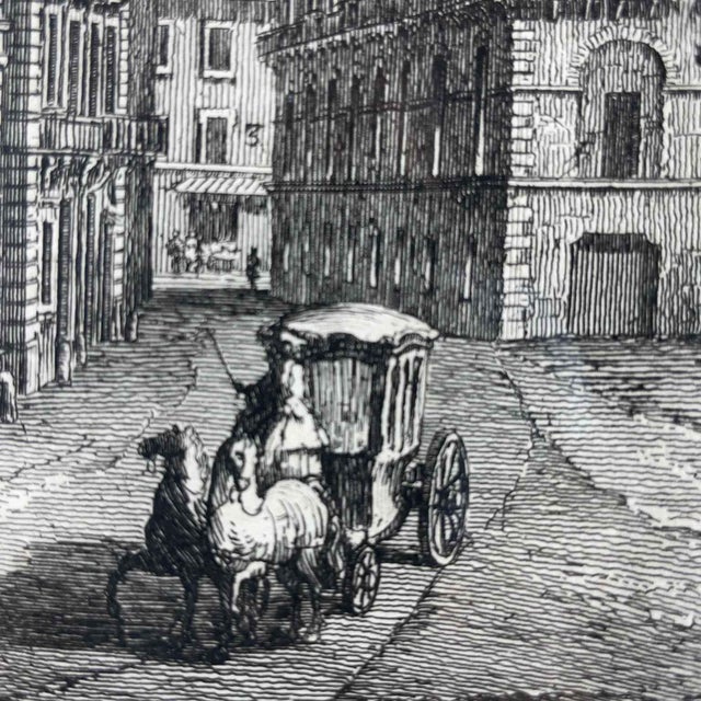 Mid 18th Century Giuseppe Vasi, Views of Rome and Venice, Etchings, 1757, Framed, Set of 3 For Sale - Image 5 of 16