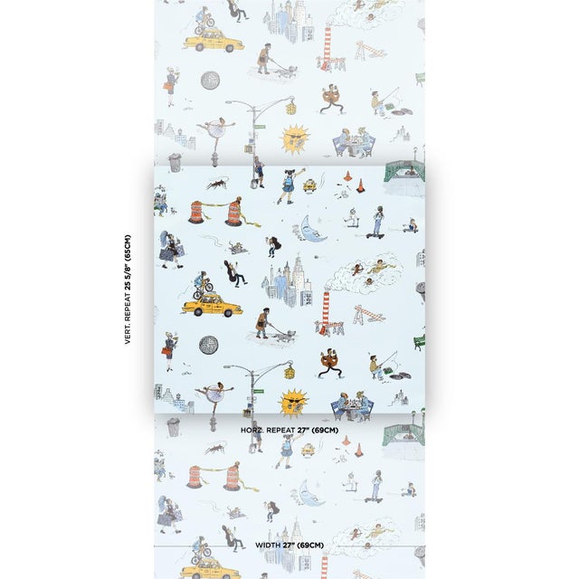Part of the New Yorker Collection, this charming peel-and-stick wallpaper captures everything we love about the Big...