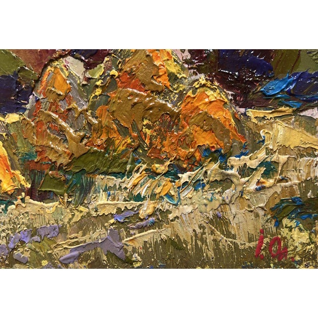 Oil Painting Haystacks in the Field Oleksiy Ivanyuk For Sale - Image 9 of 10