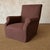Regent Chair Slip Covered in Belgian Linen- Dark Rust For Sale - Image 4 of 10