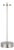 Kelly Wearstler by Visual Comfort Signature Sene 12" Rechargeable Table Lamp in Museum Nickel For Sale