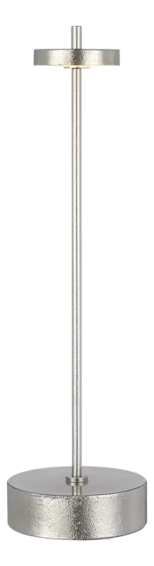 Kelly Wearstler by Visual Comfort Signature Sene 12" Rechargeable Table Lamp in Museum Nickel
