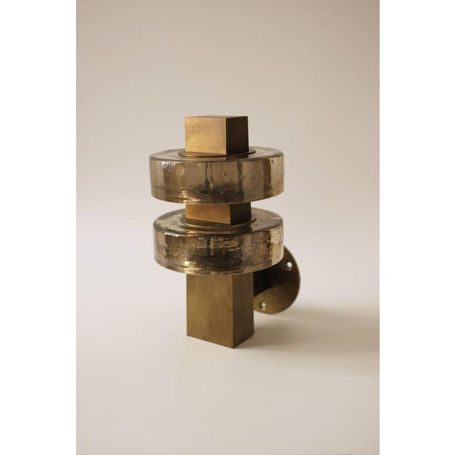 Gioiello I Wall Lamp in Stainless Steel and Glass by Marine Breynaert For Sale - Image 4 of 6