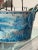 Sky Blue 1980s Blue Tole French Style Chinoiserie Planter For Sale - Image 8 of 13