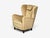 Finnish Modern, Wingback Chairs, Beige Velvet, Wood, Finland, 1950s For Sale In New York - Image 6 of 12