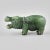 Jade stone-cut miniature "Behemoth". The finely executed figurine depicts a standing hippopotamus with an open mouth. The...