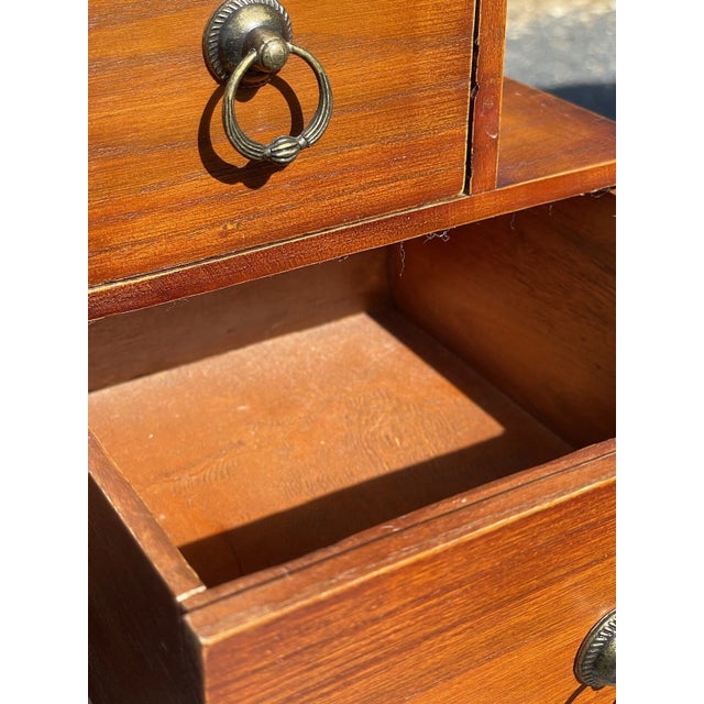 Mid-Century Modern Pair of Vintage 20th C. Dovetailed Tansu Step Wooden Shelves Asian Art For Sale - Image 3 of 18