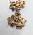 Metal Vintage Signed Napier Goldtone Faux-Emerald, Sapphire & Aquamarine Ombre Clip Earrings- 2 Pieces For Sale - Image 7 of 9