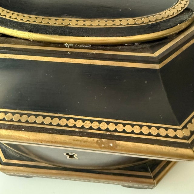 19th Century French Tahan Paris Ebony and Brass Jewelry Box For Sale - Image 11 of 12