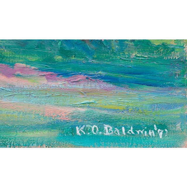 Lilac Trees - Koloa, Kauai, Hawaii Original Oil Painting by Katherine Baldwin For Sale In Monterey, CA - Image 6 of 6