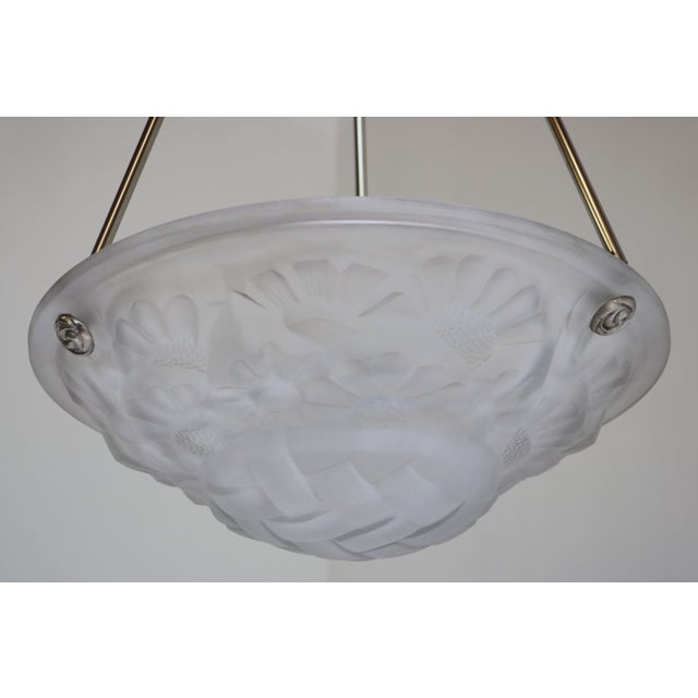 Art Deco Pendant Light by David Gueron Degue, 1930 For Sale - Image 6 of 11