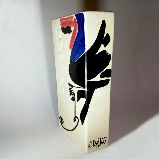 Mid-Century Italian Ceramic Vase by A. dal Sarto for Marcuzzo Este For Sale - Image 4 of 8