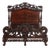 Carved Walnut Marriage Bed, C. 1890 For Sale